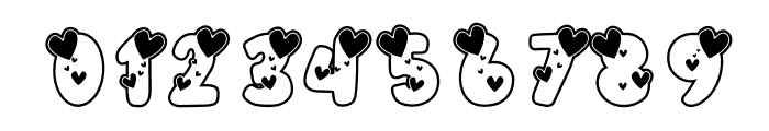 MINI  HEART OUTLINE Font OTHER CHARS
