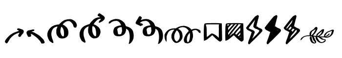 MIORIDingbat Font LOWERCASE