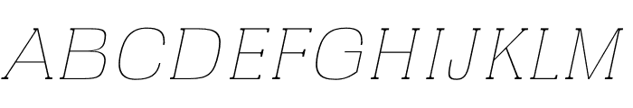 MIRUM ITALIC Font UPPERCASE