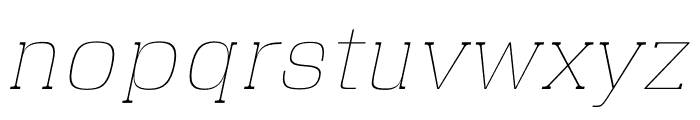 MIRUM ITALIC Font LOWERCASE