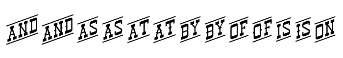 MIdway Catchwords Font UPPERCASE
