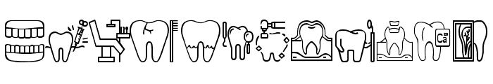 MKM-Dental Doodles Regular Font LOWERCASE