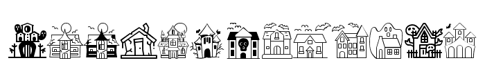 MKM_Spooky_Houses Regular Font LOWERCASE