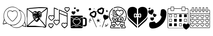 MKM_Valentine_Doodles Regular Font OTHER CHARS