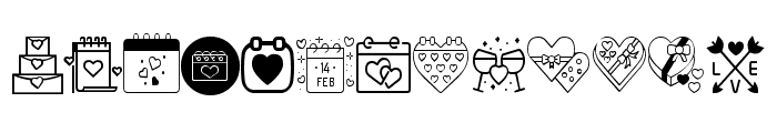 MKM_Valentine_Doodles Regular Font UPPERCASE