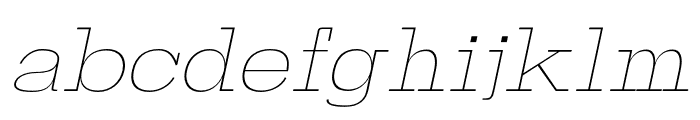 MODA ITALIC Font LOWERCASE