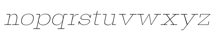 MODA ITALIC Font LOWERCASE