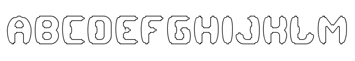 MODERN CRAFT-Hollow Font UPPERCASE