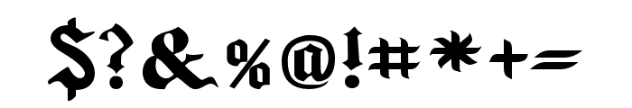 MOENDERA-Regular Font OTHER CHARS