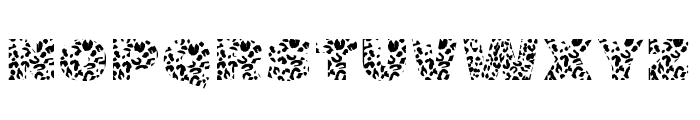 MOM LIFE LEOPARD TEXTURE Font LOWERCASE