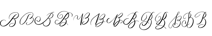 MONOGRAM B Font UPPERCASE