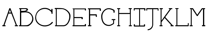 MONOLINE Font Regular Font UPPERCASE
