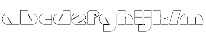 MONSTER ROCK-Hollow Font LOWERCASE