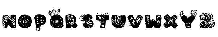 MONSTER X Font UPPERCASE