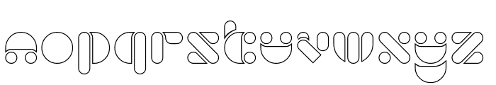MOON RIVER-Hollow Font LOWERCASE