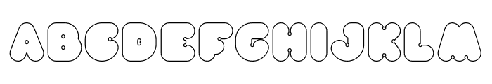 MOONLIGHT-Hollow Font UPPERCASE