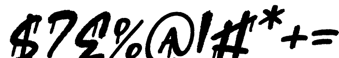 MOONSPLASH Italic Font OTHER CHARS