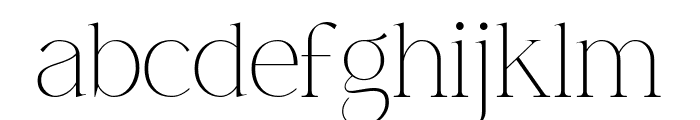 MOORA LIGHT Font LOWERCASE