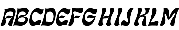 MORGATE Italic Font UPPERCASE