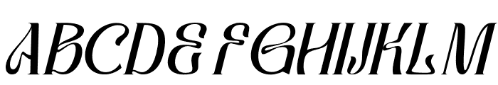 MORGIAH Italic Font UPPERCASE