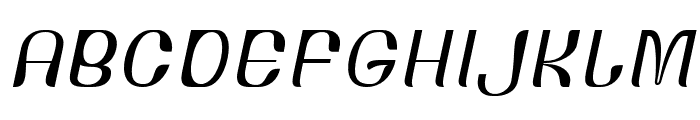MOSANG-ThinSlanted Font UPPERCASE