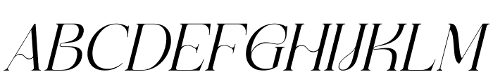 MOURGEN Italic Font UPPERCASE