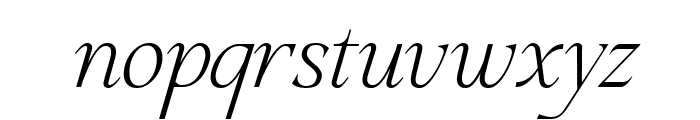 MT Qeyemour Italic Font LOWERCASE