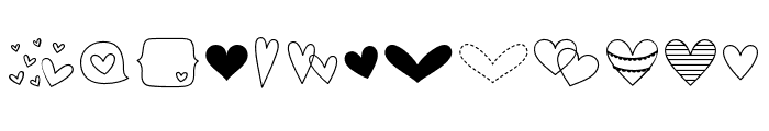 MTF Heart Doodle 4 Font UPPERCASE