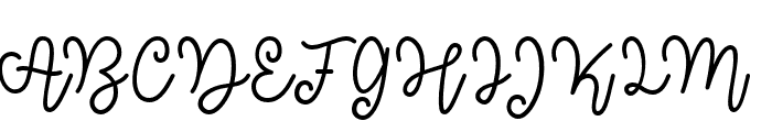 MTF Hello September Script Font UPPERCASE