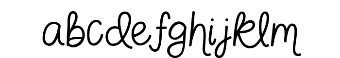MTF Sparkle and Shine Hand Font LOWERCASE