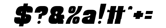 MUSHROOM Bold Italic Font OTHER CHARS