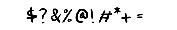 Mabica-Regular Font OTHER CHARS