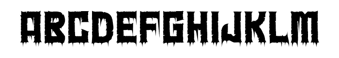 Macabre Night Font UPPERCASE