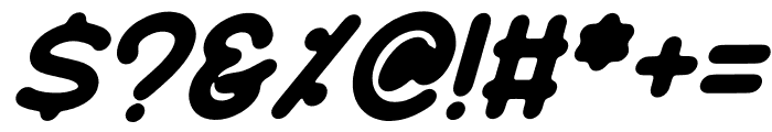 Macane Italic Font OTHER CHARS