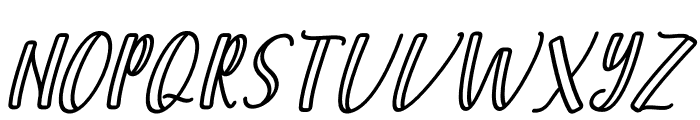 Macaque Quick Italic Font UPPERCASE