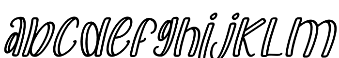 Macaque Quick Italic Font LOWERCASE