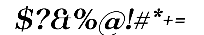 Macaw - Medium Italic Font OTHER CHARS
