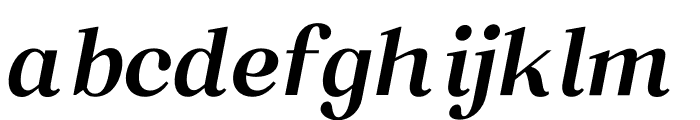 Macaw - Medium Italic Font LOWERCASE