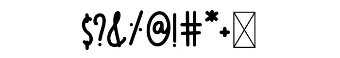 Macchina Font OTHER CHARS