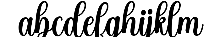 Machia Script Regular Font LOWERCASE