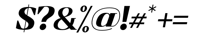 Mackie Italic Semi Bold Font OTHER CHARS