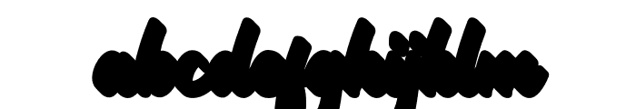 Mackless Extrude Font LOWERCASE