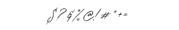 Macksaybrush Font OTHER CHARS