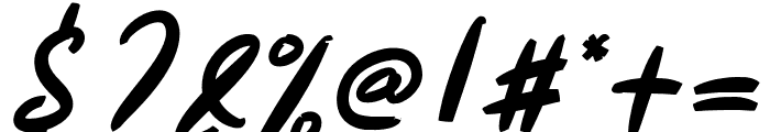 Mackson Italic Font OTHER CHARS