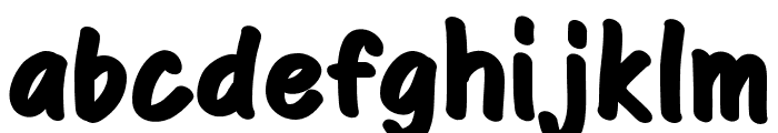 Macomic Brush Regular Font LOWERCASE