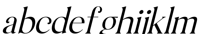 Macterla Italic Font LOWERCASE
