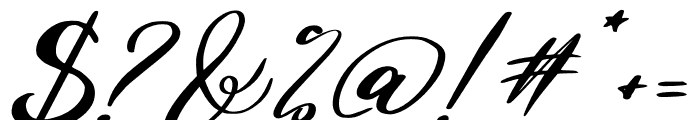 Madam Sunday Italic Font OTHER CHARS
