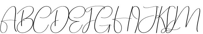 Madelina Signature Font UPPERCASE