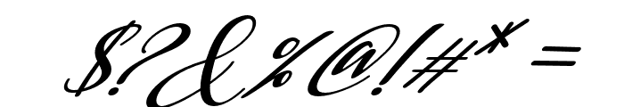 MadelonCalligraphySlant-Slant Font OTHER CHARS