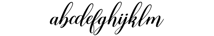Madelyn Calligraphy Italic Font LOWERCASE